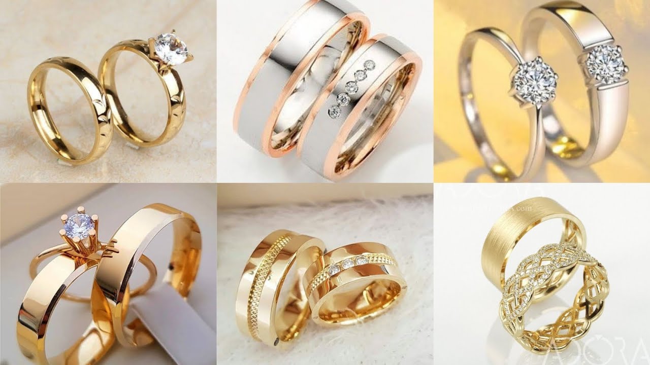 Diamond rings | Couple ring design, Couple rings gold, Engagement rings  couple
